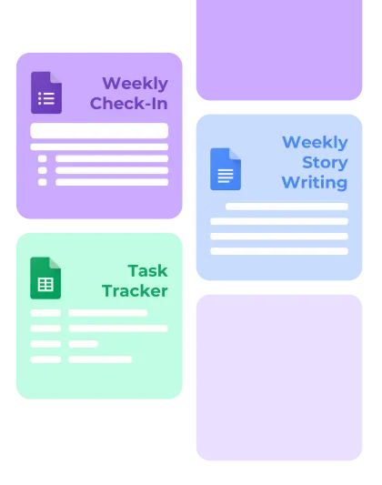 Weekly or termly feedback forms
